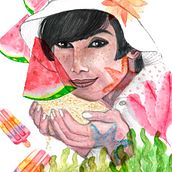 Mi Proyecto del curso: Retrato ilustrado en acuarela . Ilustrație tradițională, Arte plastice, Pictura, Desen, Pictură în acuarelă, Desen de portret și Desen artistic de Gema Sánchez Rico - 02.11.2022