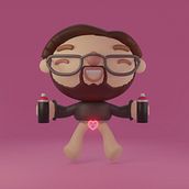 Mi Proyecto del curso: Creación de personajes kawaii en 3D con Blender por  Yasmin Islas Domínguez Ein Projekt aus dem Bereich 3D, Animation und Design von Andrey Sánchez - 05.02.2022