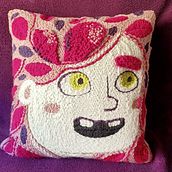 Mi Proyecto del curso: Bordado XL con aguja mágica. Bordado, Decoração de interiores, Punch needle, e Design têxtil projeto de Anita Magpie - 07.02.2022