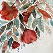 Il mio progetto del corso: Acquerelli floreali: entra in sintonia con la natura. Projekt z dziedziny Trad, c, jna ilustracja,  Malarstwo, Malowanie akwarelą, R i sunek botaniczn użytkownika Veronica Ladu - 07.02.2022