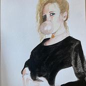 Il mio progetto del corso: Ritratto ad acquerello a partire da una fotografia. Projekt z dziedziny Trad, c, jna ilustracja, Malowanie akwarelą i Portret użytkownika emanuela_cervetti - 07.02.2022