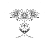 My project in Botanical Tattoo Design with Procreate course . Ilustrasi tradisional, Ilustrasi Digital, Desain Tato & Ilustrasi Botani proyek oleh mon_amour_inkart - 02.07.2022