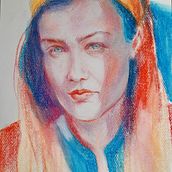 My project in Expressive Portrait Drawing with Soft Pastels course. Traditional illustration, Fine Arts, Drawing, Portrait Drawing, and Artistic Drawing project by Zora Poznic Polh - 02.07.2022