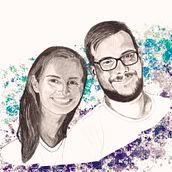 My project in Modern Portraiture with Procreate: Stylize Your Subject course. Traditional illustration, Digital Illustration, and Digital Drawing project by Berger Anke - 02.08.2022