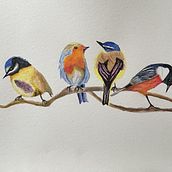 My project in Artistic Watercolor Techniques for Illustrating Birds course. Watercolor Painting, Traditional illustration, Realistic Drawing, and Naturalistic Illustration project by jmpitt2 - 02.01.2022