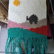 Mi Proyecto del curso: Intarsia crochet: teje tus propios tapices. Decoration, Fiber Arts, DIY, Crochet, and Textile Design project by Lydia Saettone - 02.08.2022