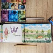 Mi Proyecto del curso: Cuaderno de viaje en acuarela. Traditional illustration, Watercolor Painting, Architectural Illustration, and Sketchbook project by Isabella Martinez - 02.06.2022