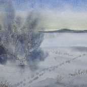 Paysage nordique. Een project van  Beeldende kunst van fabrice Dambrine - 08.02.2022