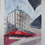 Aquarelle et architecture. Een project van  Beeldende kunst van fabrice Dambrine - 08.02.2022