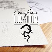 Logo pour mes activités artistiques pro. Un projet de Illustration traditionnelle de Mylène Lebois - 06.02.2022