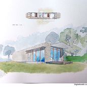 Meu projeto do curso: Ilustração artística de arquitetura à mão livre. Architecture, Pencil Drawing, and Architectural Illustration project by Ana Júlia Alves da Silva - 02.08.2022