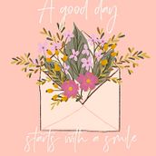 A good day starts with a smile. Calligraph, Instagram, and Digital Lettering project by Anna Grabowska-Krupa - 02.05.2022