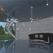 My project in Interior Design with Curved Lines course. Interior Architecture, Decoration, Interior Decoration, and Spatial Design project by Haruka Sasada - 02.06.2022