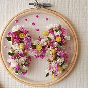 Mi Proyecto del curso: Bordado sobre tul con flores naturales y plantas. Embroider, DIY, Floral, Plant Design, and Textile Design project by sofia magan - 02.09.2022