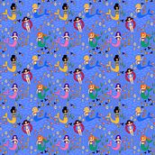 Me and my mermaid friends. Un proyecto de Diseño, Ilustración tradicional, Pattern Design y Estampación de Luciana Rodmann Guiss - 20.01.2022