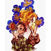 KIMETSU NO YAIBA TREN INFINITO proyecto de ilustración manga en acuarela. Traditional illustration, Drawing, Watercolor Painting, and Manga project by Guadalupe Baldi - 02.10.2022