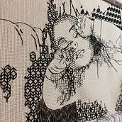 Proyecto final del curso de Blackwork, impartido por Gimena Romero.. Projekt z dziedziny  Haft,  Sz i cie użytkownika Yomilett Rosales G. - 09.02.2022