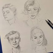 My project in Portrait Sketchbooking: Explore the Human Face course . % Aritra Guha Ray tarafından hazırlanan Eskiz çizimi, Çizim, Portre Çizimi, Sanatsal Çizim, Ve Eskiz defteri projesi - 02.10.2022