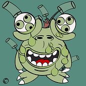 Cartoon Monsters. Traditional illustration, Drawing, Filmmaking, Br, ing & Identit project by Romy Shelck - 02.08.2022