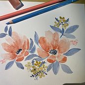 Mój projekt z kursu: Piękno akwarelowych kwiatów: poczuj więź z naturą. Traditional illustration, Painting, Watercolor Painting, and Botanical Illustration project by Nina - 02.10.2022