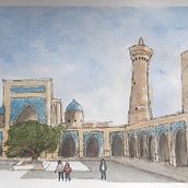 My project in Architectural Sketching with Watercolor and Ink course Ein Projekt aus dem Bereich Skizzenentwurf, Zeichnung, Aquarellmalerei, Architektonische Illustration, Sketchbook und Illustration mit Tinte von hester_dijkstra - 28.01.2021