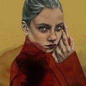 Mi Proyecto del curso: Retrato ilustrado con Procreate. Un proyecto de Ilustración tradicional, Ilustración vectorial, Ilustración digital y Dibujo de Retrato de Noemí Ramos - 10.12.2021