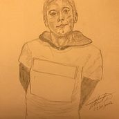 expressive portraits by soft pastels of my sons. Traditional illustration project by Vittorio - 02.10.2022