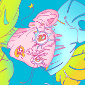 Momo. Een project van Traditionele illustratie,  Ontwerp, Schilderij, Stripboek,  Urban art,  Schetsen,  Creativiteit,  Tekening, Digitale illustratie, Videogames,  Concept art,  Portrettekening,  Artistieke tekening, Digitale tekening,  Digitaal schilderij, Redactionele illustratie, Manga y Mode-illustratie van Adriana Cule - 10.02.2022