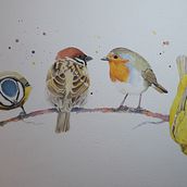 Mon projet du cours : Techniques artistiques d'aquarelle pour illustrer les oiseaux. Een project van Traditionele illustratie, Aquarelschilderen, Realistische tekening y Naturalistische illustratie van Frédérique Skowron - 10.02.2022