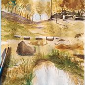 Mi Proyecto del curso: Paisajes naturales en acuarela. Fine Arts, Painting, and Watercolor Painting project by Francisco Pérez Velasco - 06.10.2022