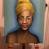 Mi Proyecto del curso: Introducción al retrato realista al óleo FQ. Fine Arts, Painting, and Oil Painting project by fallon_quintanal - 02.17.2022