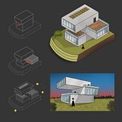 My project in Artistic Architectural Sketching with Procreate course. Architecture, Sketching, Digital Illustration, Digital Architecture, and Architectural Illustration project by Ekin Meşe - 02.10.2022