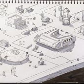 Meu projeto do curso: A arte de desenhar: transforme seus rabiscos em arte. Traditional illustration, Pencil Drawing, Drawing, and Sketchbook project by Gabriel Bender - 02.11.2022