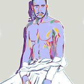My project in Expressive Figure Drawing: Explore Lines, Shapes and Colors course. Un progetto di Belle arti, Disegno a matita, Disegno, Disegno di ritratti, Disegno realistico, Disegno anatomico e Pittura gouache di J Borden - 14.02.2022