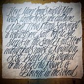 blowin in the wind: Caligrafía itálica con brush pen. Calligraph project by Ós Camacho - 02.12.2022
