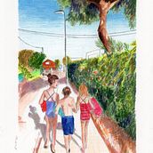 Mi Proyecto del curso: Sketchbook de paisajes: la espontaneidad del color. Een project van  Schetsen,  Creativiteit, Tekening met potlood,  Tekening y Sketchbook van Paula Escudero - 07.02.2022