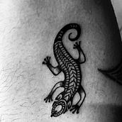 Gecko . Tattoo Design project by Daniel Rodriguez - 02.12.2022