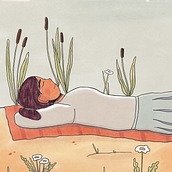 Calm Dunes Ein Projekt aus dem Bereich Traditionelle Illustration von Eva-Charlotte Vonhof - 12.02.2022