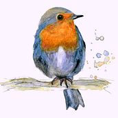 Mein Kursprojekt: Illustriere Vögel mit expressiven Aquarelltechniken. Traditional illustration, Watercolor Painting, Realistic Drawing, and Naturalistic Illustration project by obliee - 02.10.2022