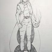 Mi Proyecto del curso: Ilustración para cómics: anatomía de un superhéroe. Een project van Traditionele illustratie, Ontwerp van personages, Stripboek, Tekening met potlood y Anatomisch tekenen van Sebastian Asmat - 13.02.2022