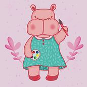 Procreate Illustration Practice. Traditional illustration, and Digital Illustration project by Waiyi Choi - 02.13.2022