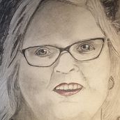 My project in Artistic Charcoal Portraiture: Creating Atmosphere course. Traditional illustration, Fine Arts, Drawing, Portrait Drawing, Realistic Drawing, and Artistic Drawing project by Susan Ducksbury - 02.13.2022