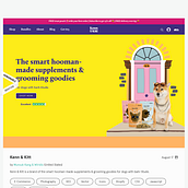 Kenn & Kitt Supplemente For Pets . Un projet de Webdesign de Munsuk Kang - 09.08.2021