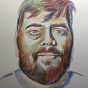 My project in Artistic Portrait with Watercolors course. Artes plásticas, Pintura, Pintura em aquarela, e Desenho de retrato projeto de Gabrielas Überwasser - 13.02.2022