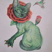 Mein Kursprojekt: Surrealistische Illustration mit Naturinspiration . % jagoda_martuzalska tarafından hazırlanan Geleneksel illüstras, on, Kalem Çizimi, Çizim, Sanatsal Çizim, Doğalcı İllüstras, on, Ve Renkli Kalem Çizimi projesi - 02.12.2022