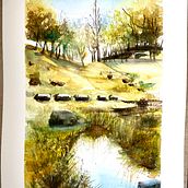 Mi Proyecto del curso: Paisajes naturales en acuarela. Un projet de Beaux Arts, Peinture , et Aquarelle de lauralazaro79 - 13.02.2022