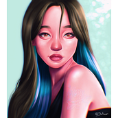 Meu projeto do curso: Retrato de personagens femininas com Procreate. Un progetto di Illustrazione tradizionale, Illustrazione digitale e Disegno digitale di Eduardo Duarte - 13.02.2022