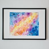 Milky Way. Traditional illustration, Fine Arts, Painting, and Watercolor Painting project by Anne - 02.13.2022
