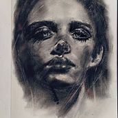 My project in Artistic Charcoal Portraiture: Creating Atmosphere course. Traditional illustration, Fine Arts, Drawing, Portrait Drawing, Realistic Drawing, and Artistic Drawing project by Di Sun - 02.13.2022