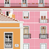 Lisboa do Rio. Ilustração tradicional projeto de Isabel Salvador - 13.02.2022